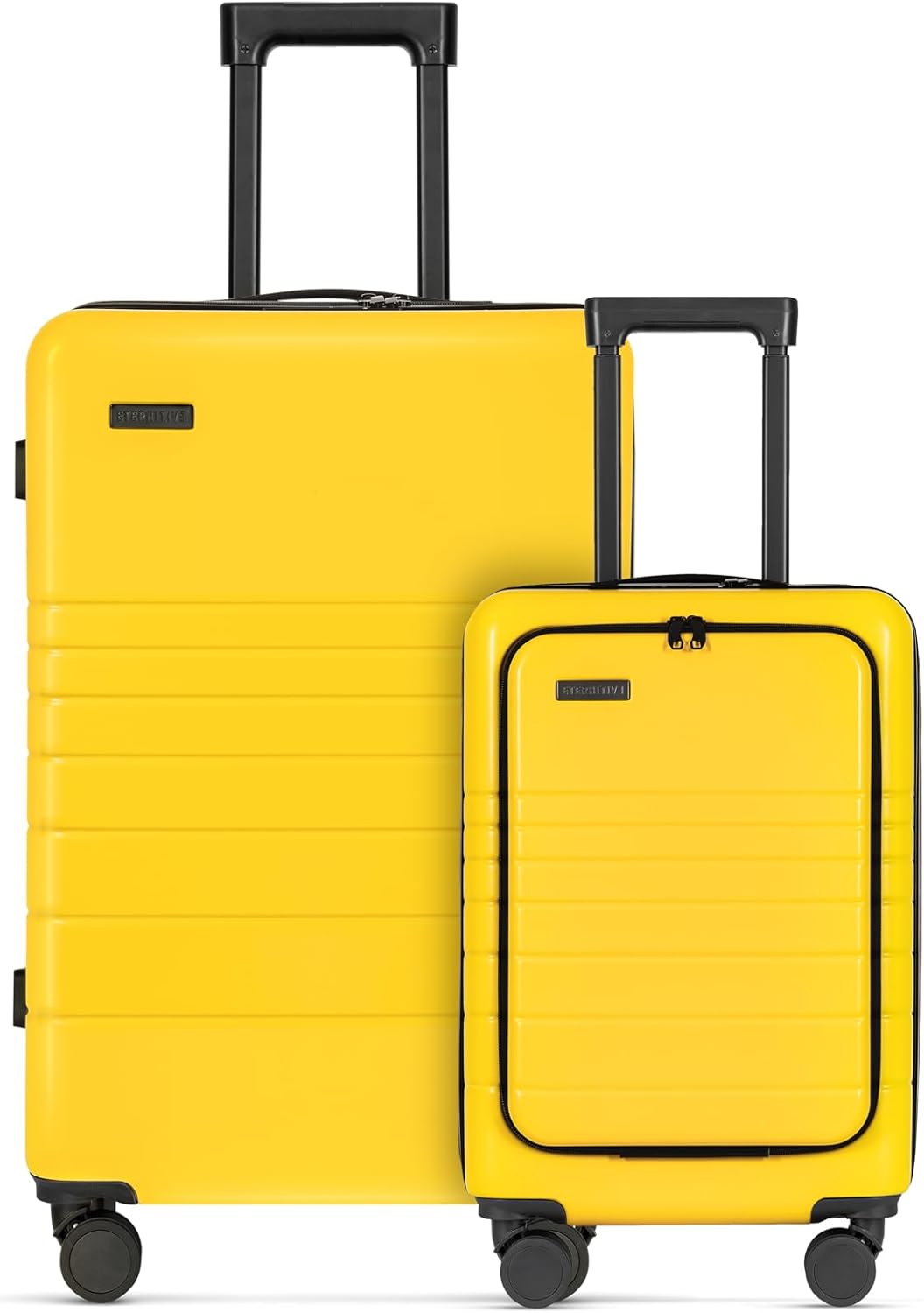 ETERNITIVE - Koffer I Reisekoffer aus ABS I Rollkoffer I Reisetrolley Leicht mit Doppelrollen 360° I