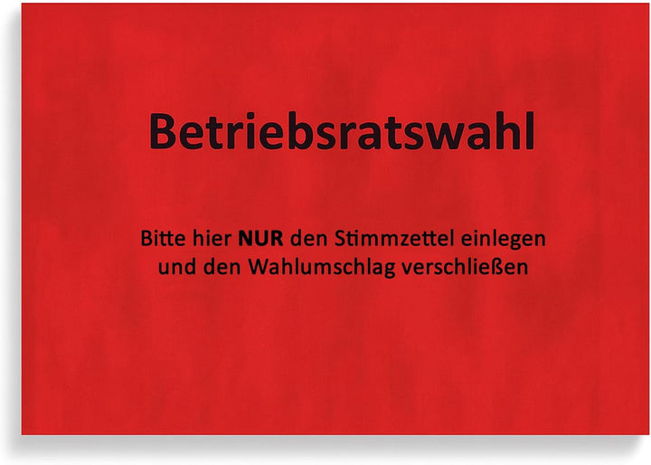 Betriebsratswahl – Innere Wahlumschläge C6 (162×114mm), Recyclingpapier 75g/m², nassklebend, ideal f
