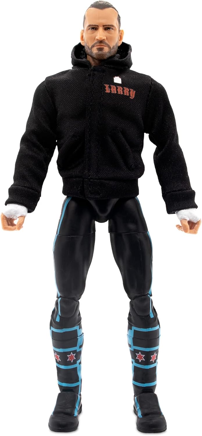 AEW All Elite Wrestling Unmatched Series 4 cm Punk - 6-Inch cm Punk Figure with Accessories Modern,