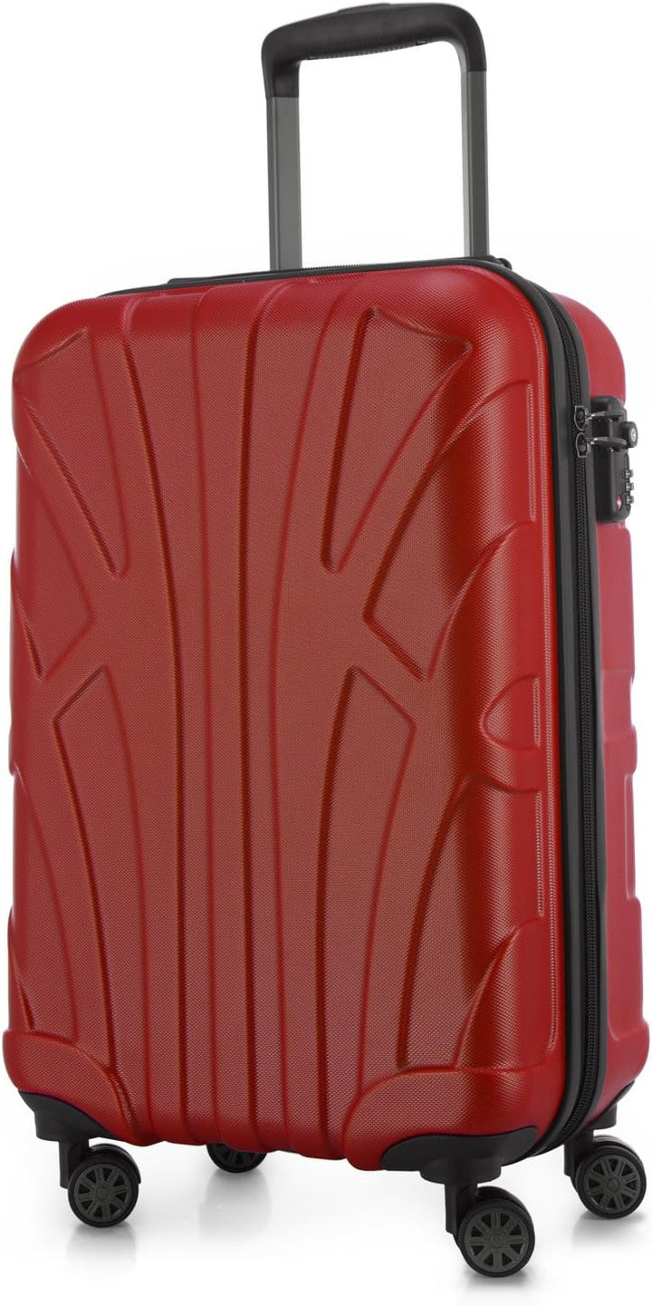 suitline Handgepäck Hartschalen-Koffer Koffer Trolley Rollkoffer Reisekoffer, TSA, 55 cm, ca. 34 Lit