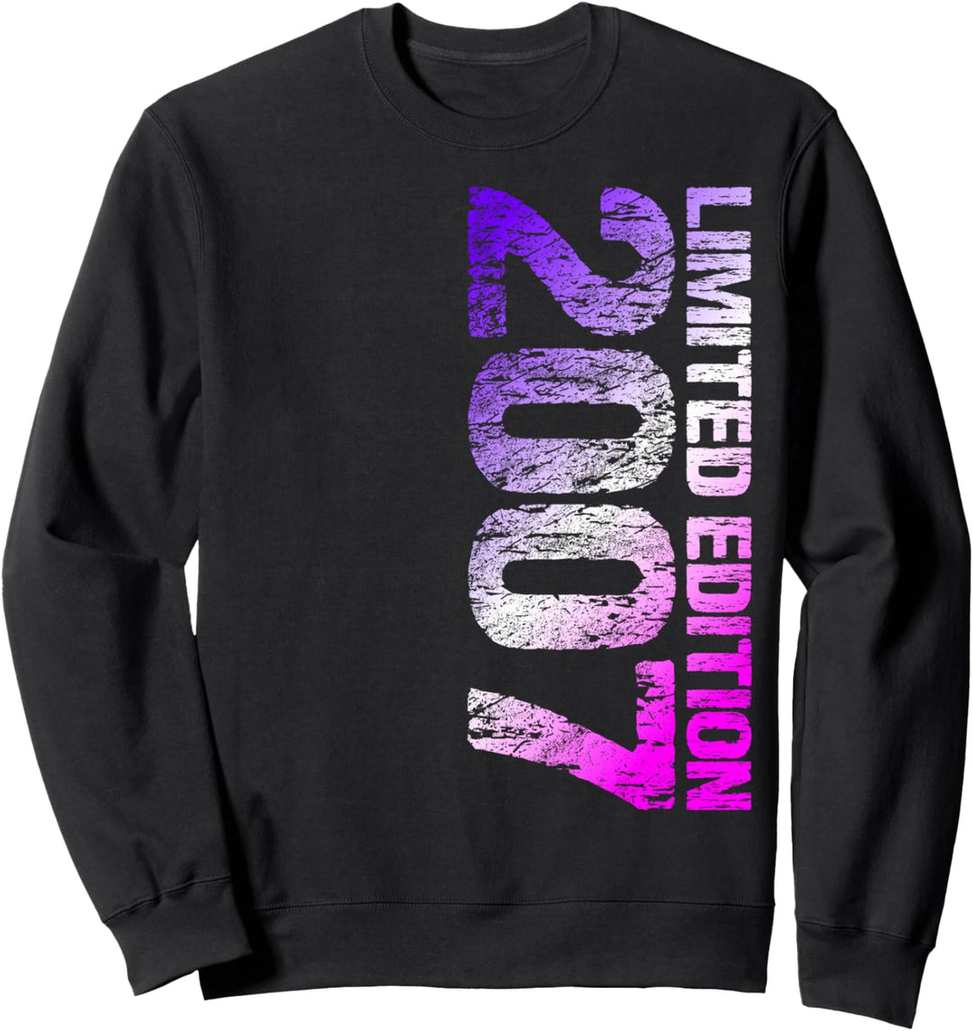 2007 Junge Mädchen 17. Geburtstag Limited Edition 17 Sweatshirt