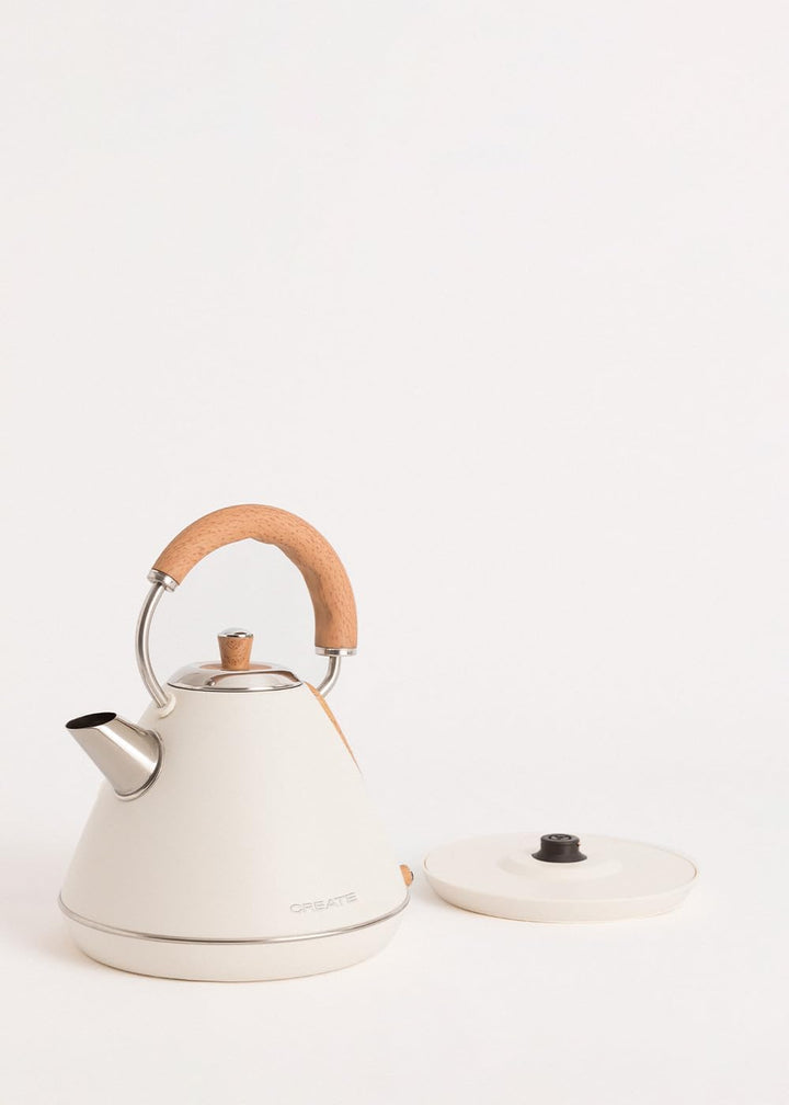 CREATE/PACK TOAST RETRO XL + KETTLE RETRO L/Wasserkocher 1,7L und Toaster mit 3 Toast-Stufen in Crem