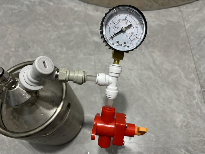 Semfeil Brew BlowTie Membran Ball Lock Bier Spunding Valve Complete Kit for Home Brewing beer corny