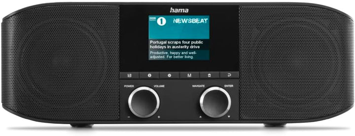 Hama DAB Radio DAB Plus Radio mit Bluetooth Küchenradio DAB+ (DR1410BT Digitalradio Stereo Radio Blu