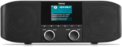 Hama DAB Radio DAB Plus Radio mit Bluetooth Küchenradio DAB+ (DR1410BT Digitalradio Stereo Radio Blu