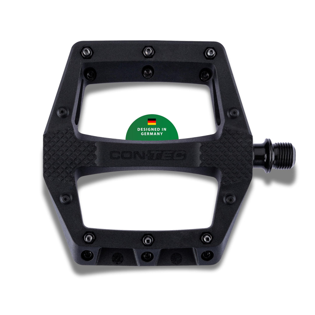 CONTEC Fahrrad-Pedal Tenderizer, Nylon Körper, MTB Pedal, Plattform-Pedale, Lightweight, CrMo Achse,