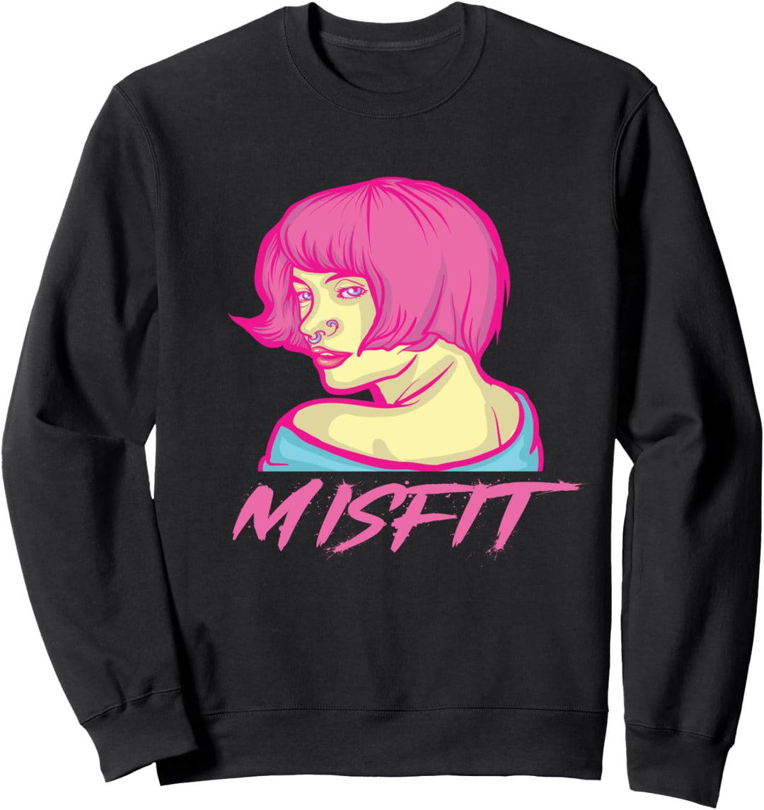 Misfit Pastell Goth Mädchen Anime Kawaii Sweatshirt
