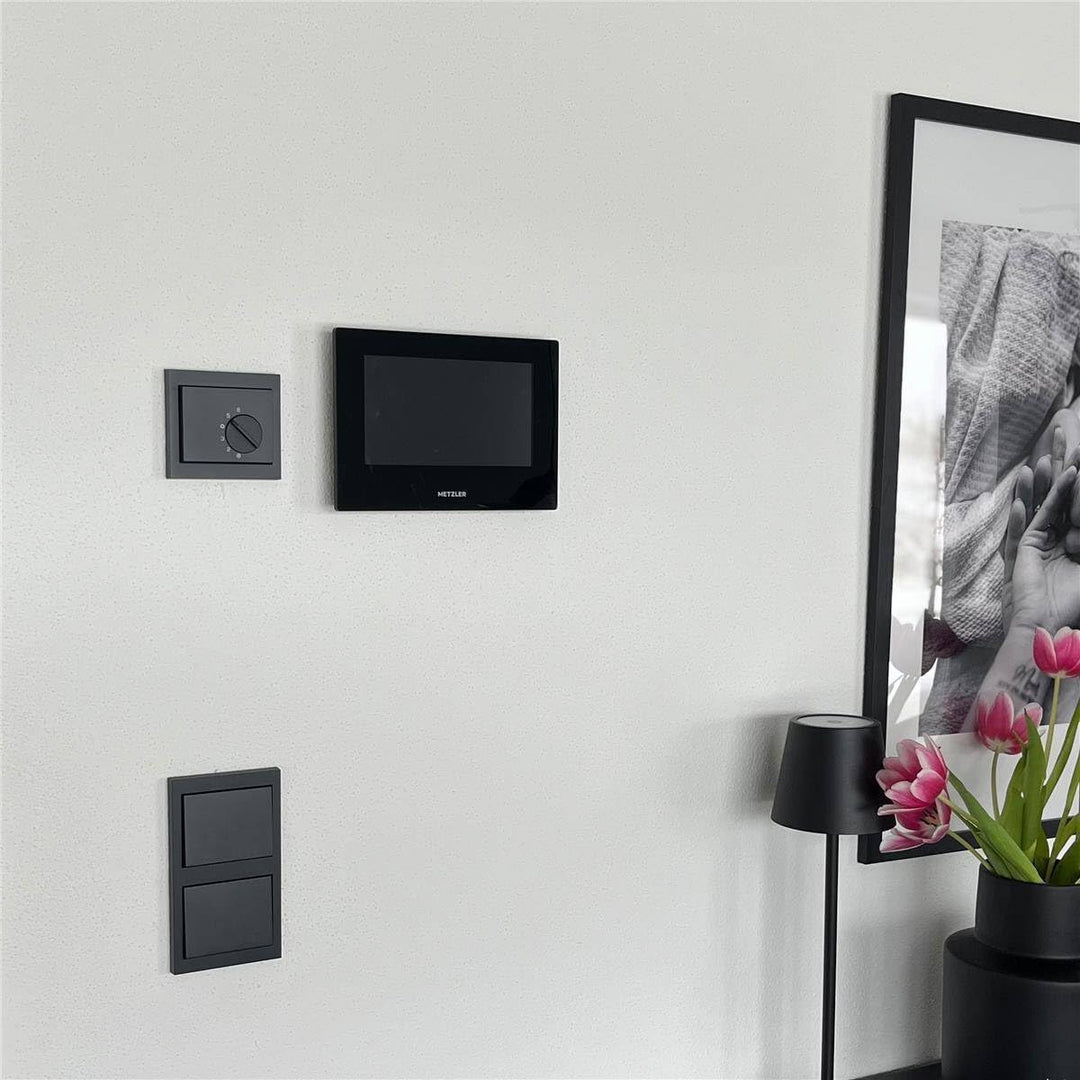 Metzler VDM10 2.0 Innenstation Home, 7 Zoll Touchscreen, LAN + PoE, Schwarz | 200 mm × 140 mm × 25.1