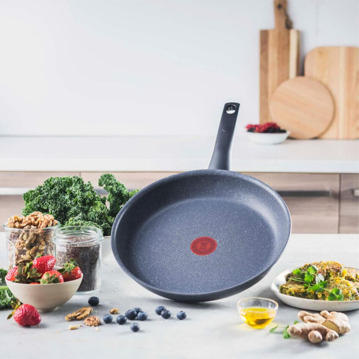 Tefal Natural On Kochtopf-Set, 9 P, 16/20 cm + Deckel, Pfannen 24/26/30 cm, Antihaftbeschichtung, Th