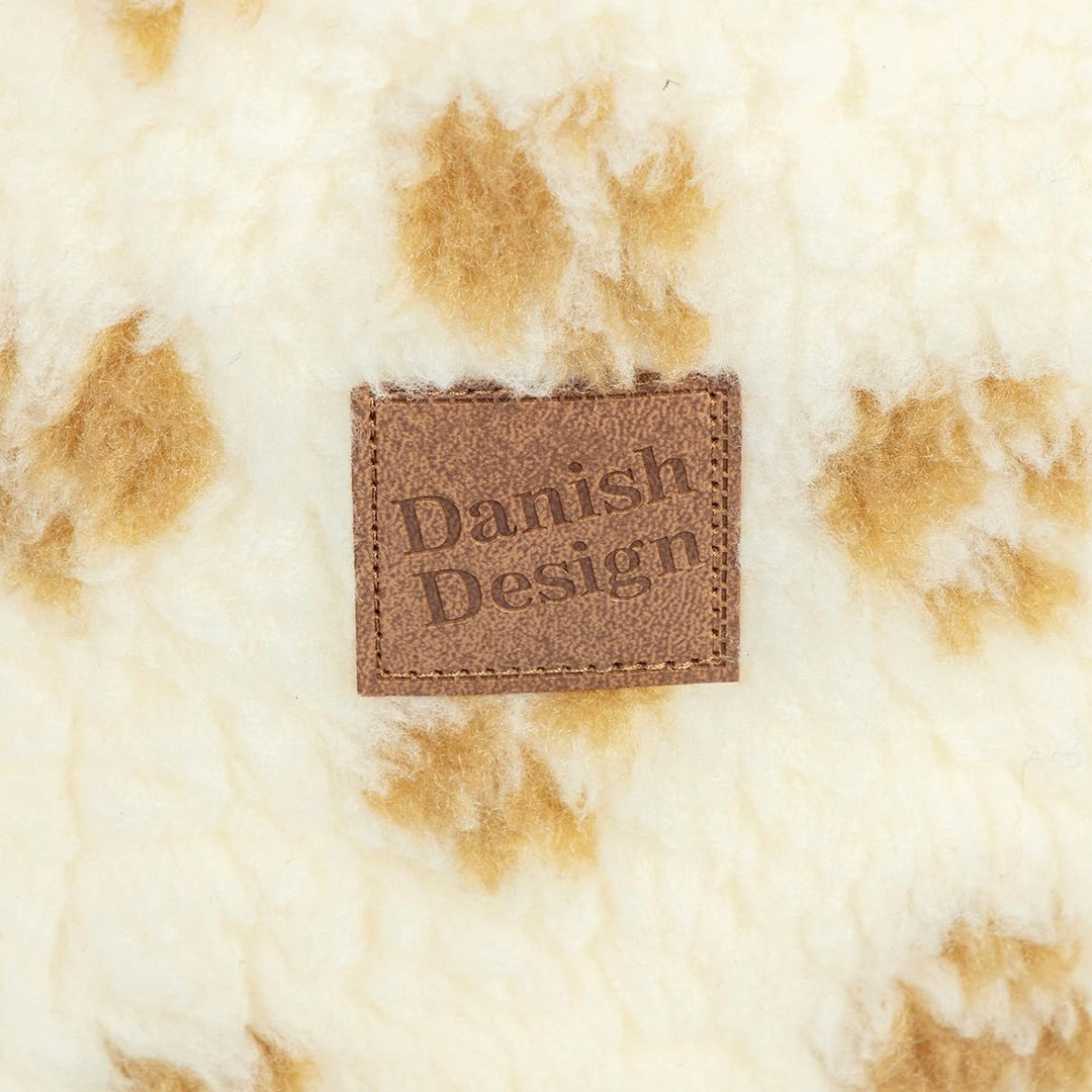 Danish Designs Katzenbett/Kätzchenbett, aus Sherpa-Fleece, maschinenwaschbar, 42 cm, Braun 42 x 42 x