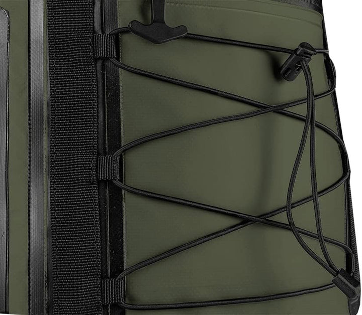 NEO TOOLS Wasserdichter Rucksack 63-131, Fassungsvermögen 30 Liter, 4in1, Farbe Dunkelgrün, Verstell