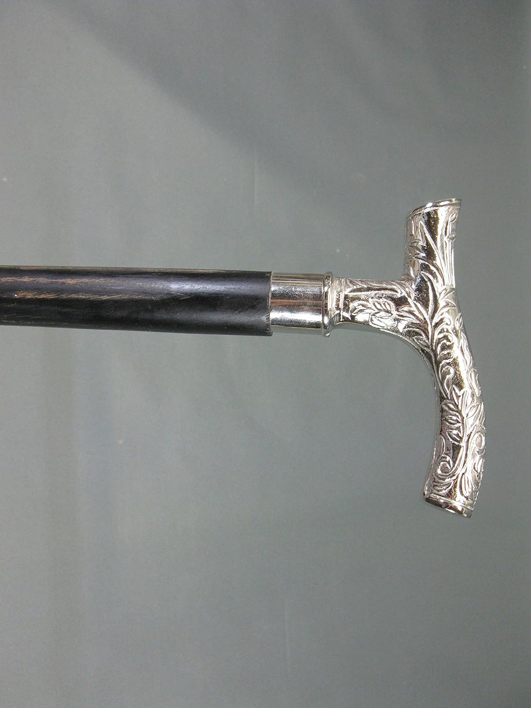 Heritage Chabby Used Holz Gehstock Spazierstock Wanderstock 92cm Fritzstock mit Metall Griff M 112