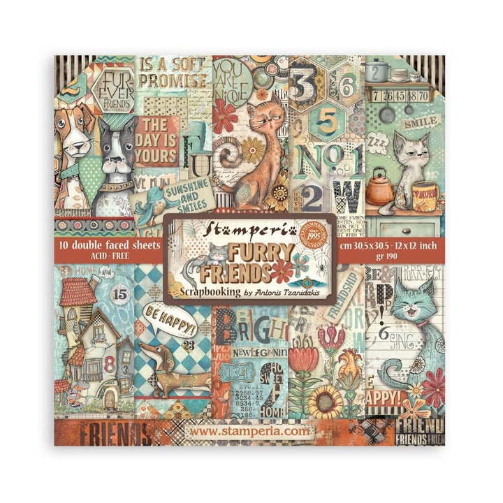 Stamperia - Scrapbook Paper Pad for Scrapbooking, Albums, Card Making, Bullet Journalling and More,
