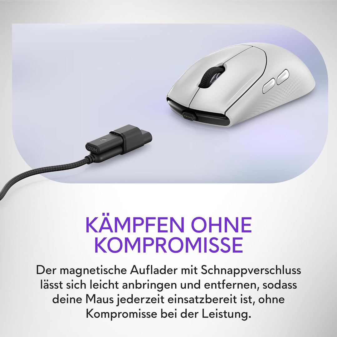 Alienware Tri-Mode kabellose Gaming Mouse AW720M - Lunar Light AW720M (Lunar Light), AW720M (Lunar L
