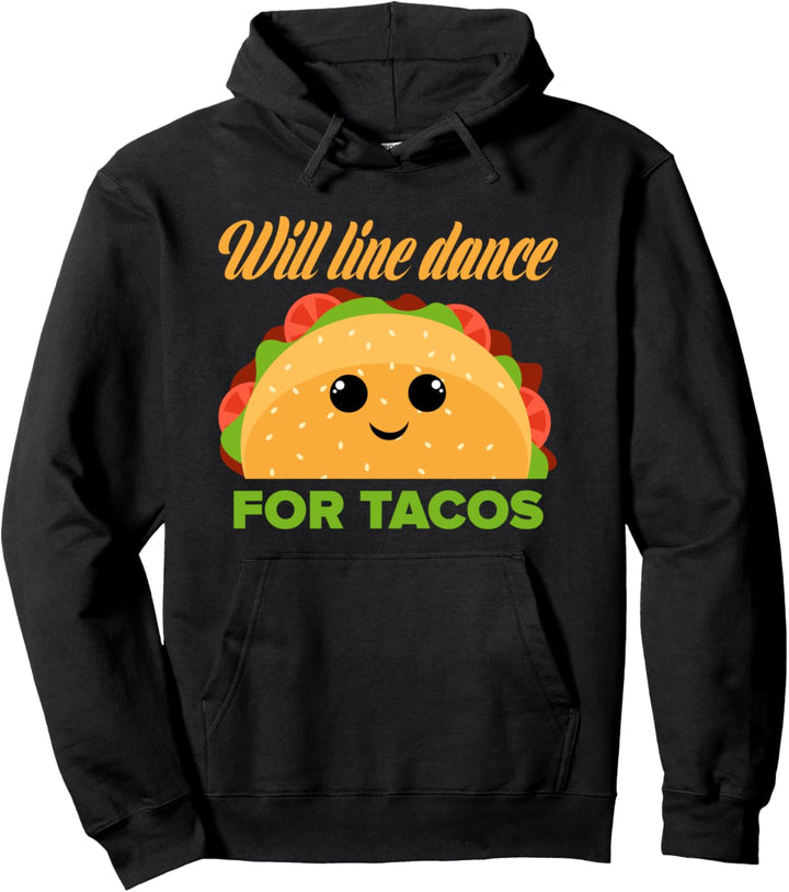 Line Dance Taco Country Cowboy Western Line Dancing Pullover Hoodie