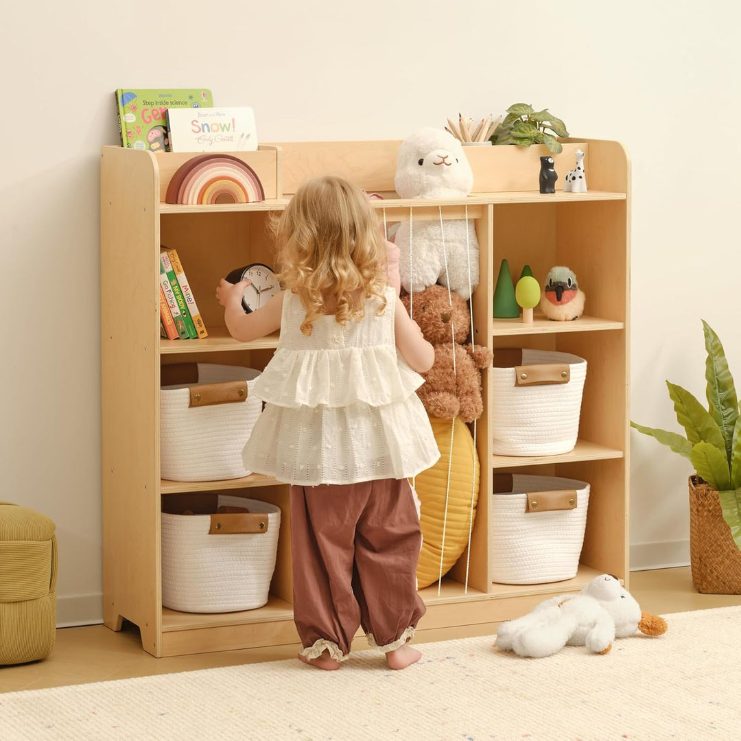 OOOK Kuscheltier Aufbewahrung, Plüschtier Stofftier Aufbewahrung Kuscheltiere, Kinderbücherregal und