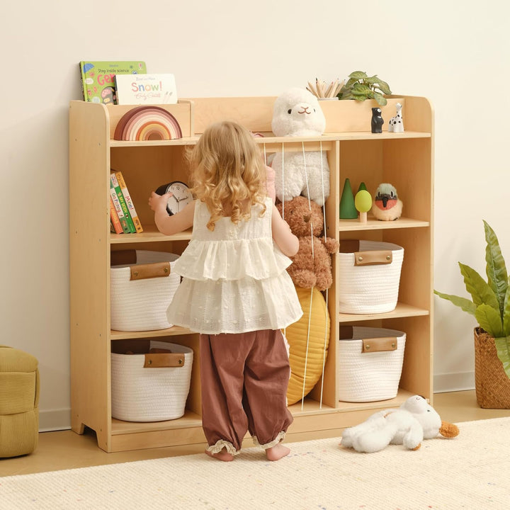 OOOK Kuscheltier Aufbewahrung, Plüschtier Stofftier Aufbewahrung Kuscheltiere, Kinderbücherregal und