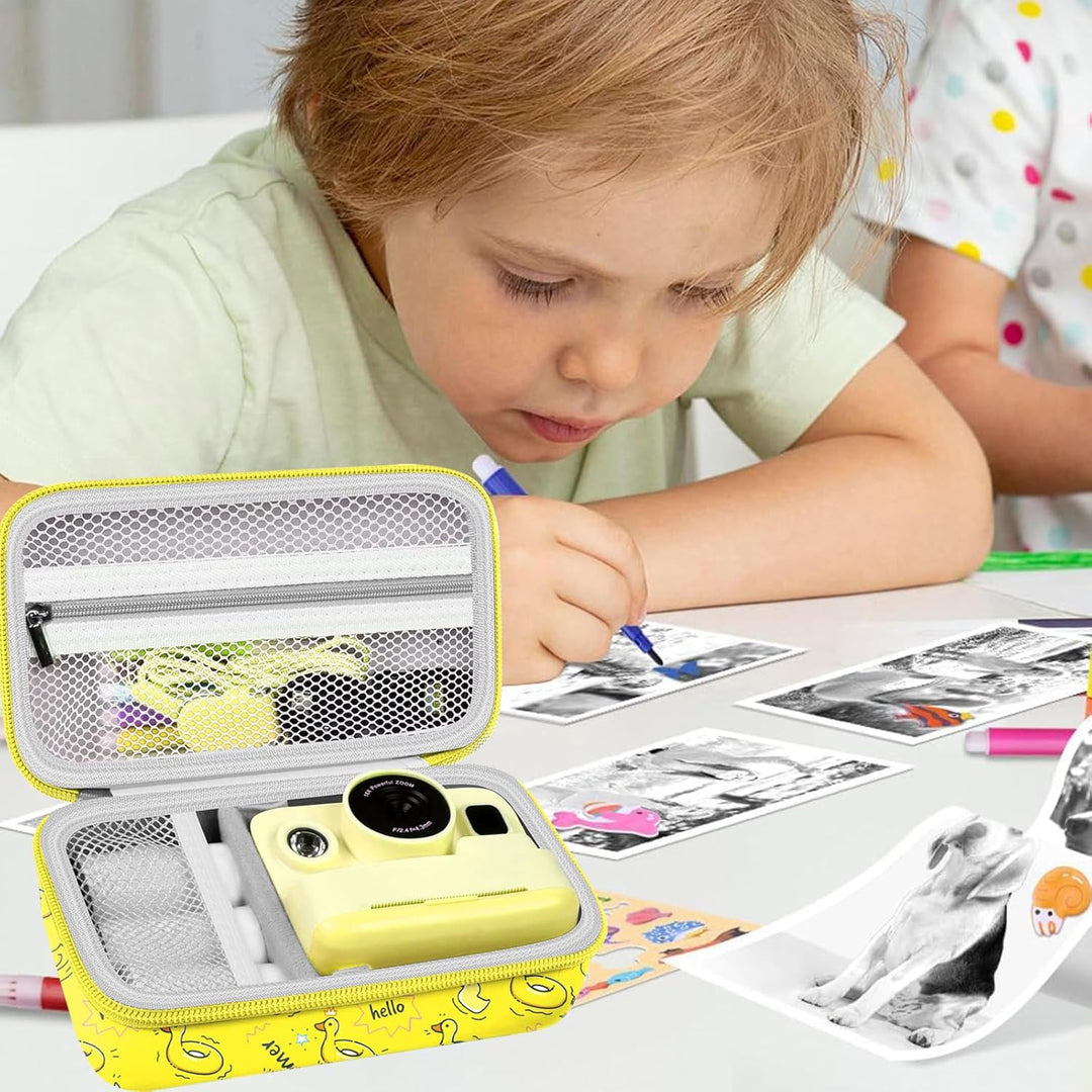 Leayjeen Kinderkamera Sofortbildkamera Tasche Schutzhülle kompatibel mit GREENKINDER/Hiievpu/uleway/