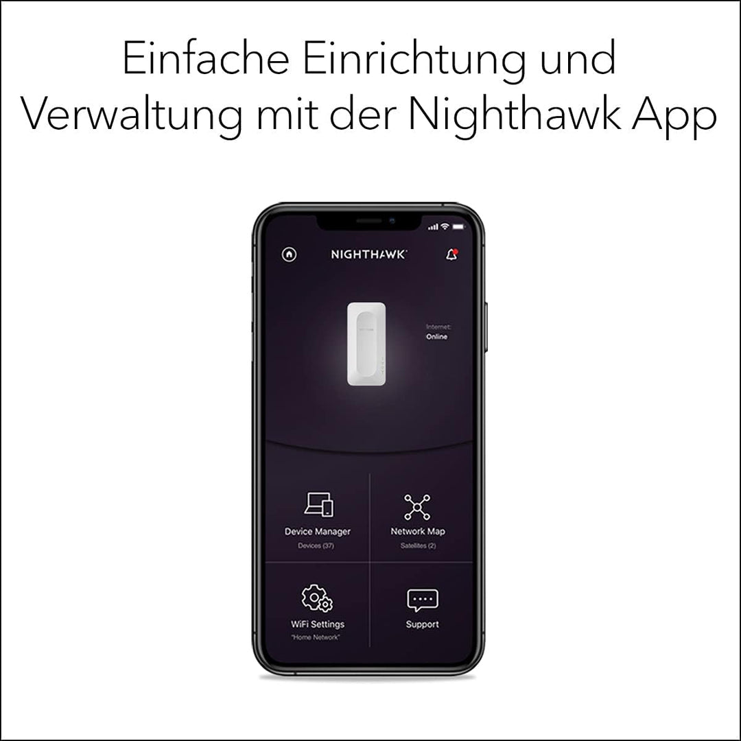 NETGEAR Nighthawk EAX12 WiFi 6 WLAN Mesh Repeater AX1600 WLAN Verstärker, bis zu 100 m² & 15 Geräte,