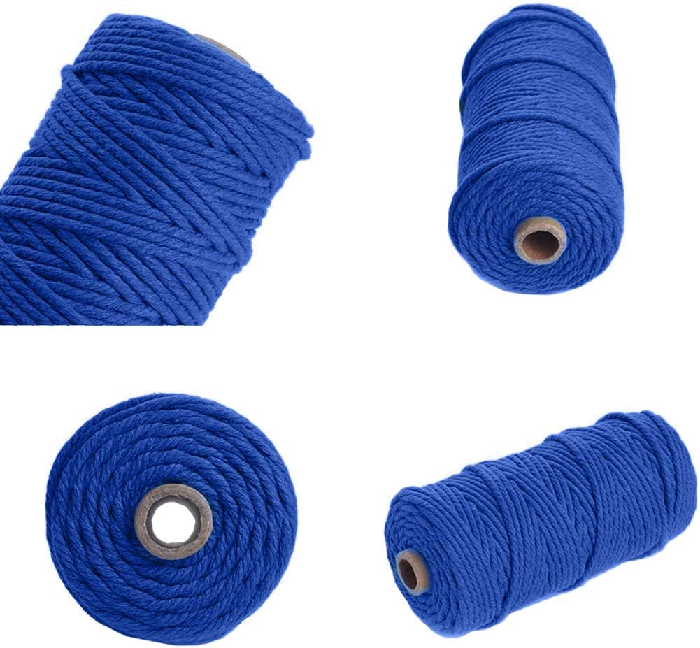 JeogYong 5 Stück Makramee Garn Set, Makramee Garn Baumwollgarn Makramee-Seil Weiches Baumwoll-Seil,
