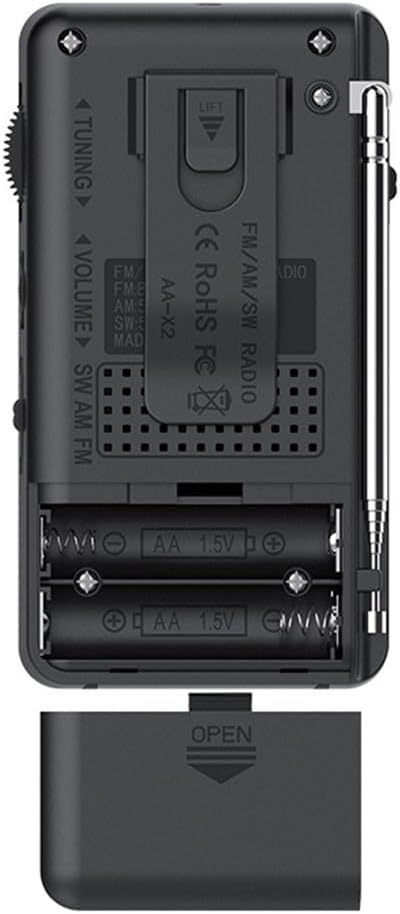 Radio, tragbares Digitalradio AM/FM/SW Radio, kompaktes Design mit leistungsstarkem 3-W-Lautsprecher