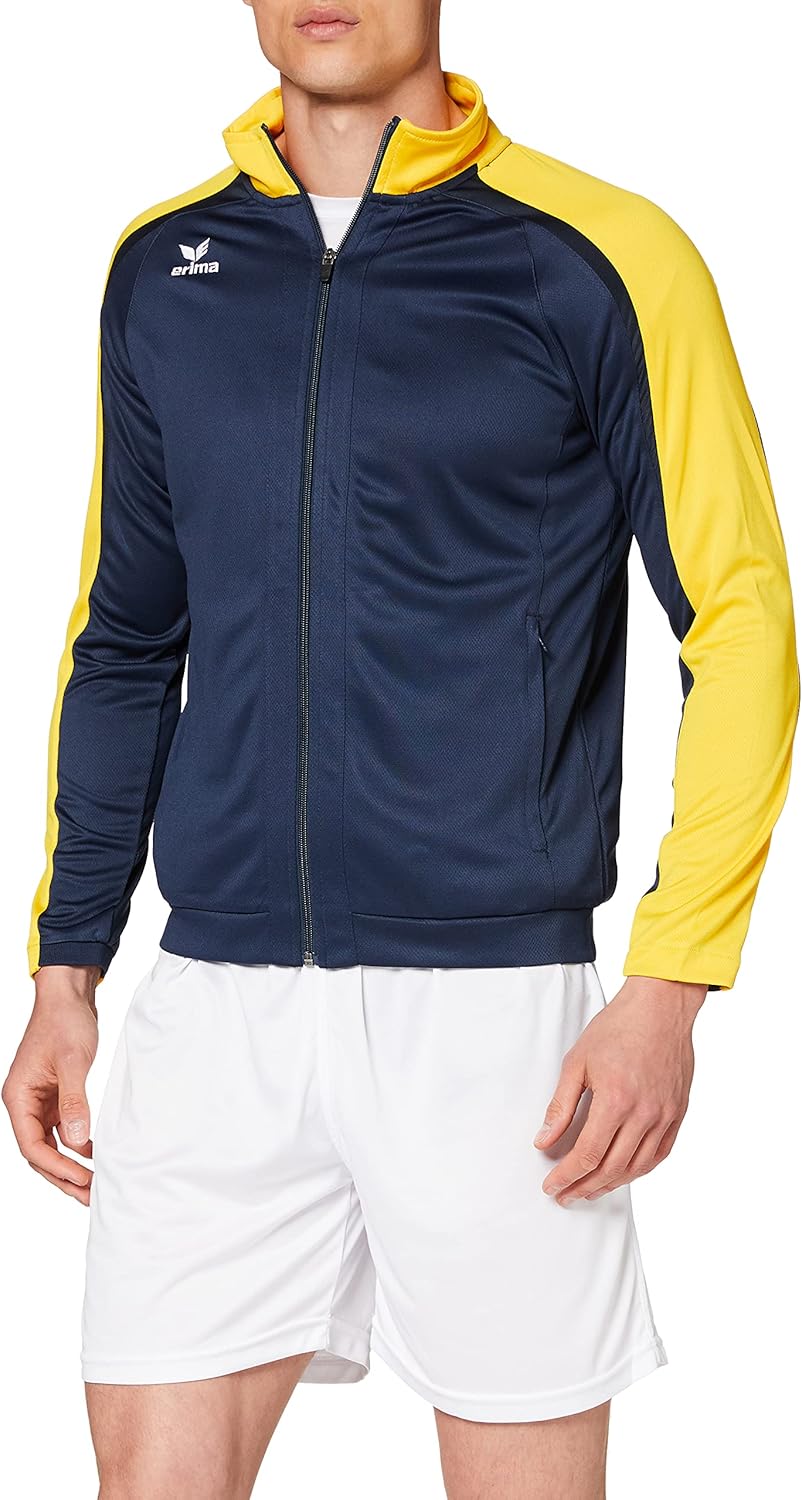 Erima Herren Trainingsjacke Liga 2.0 S New Navy/Gelb/Dark Navy, S New Navy/Gelb/Dark Navy