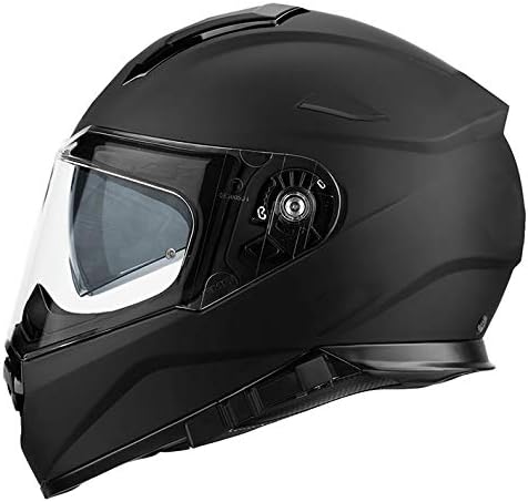 protectWEAR Crosshelm Endurohelm Motorradhelm mit integrierter Sonnenblende und Visier V331-SM-M, Sc