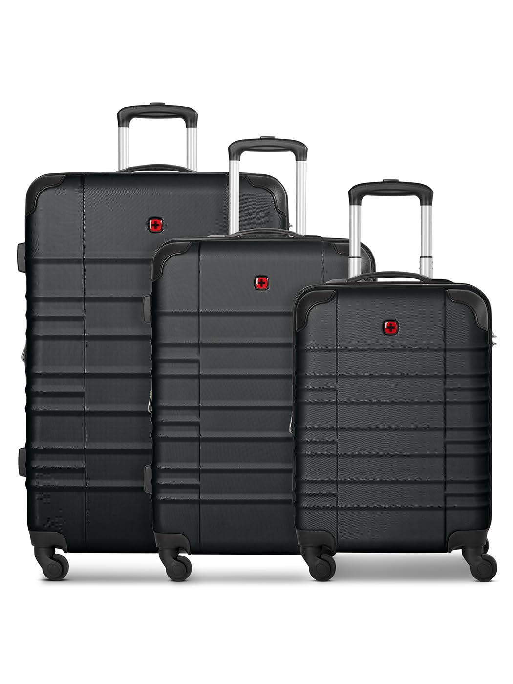 WENGER Koffer-Set 3-teilig für Damen und Herren | Reise-Trolleys 51 x 30 x 75 cm aus hochwertigem, s