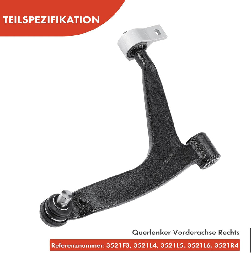 Frankberg 1x Querlenker Radaufhängung Vorne Rechts Kompatibel mit Xsara N1 1.4L 2.0L 1999-2005 Berli