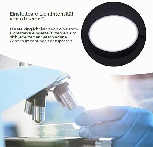 Mikroskop LED Lampe Ringlicht Mikroskop, Stabile Lumineszenzlichtquelle Angepasste, Helligkeit Ringl