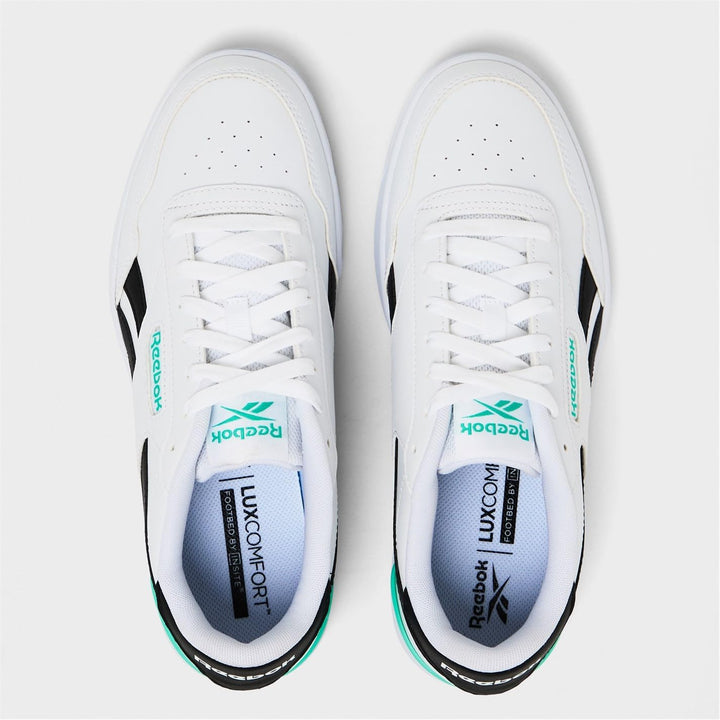 Reebok Unisex Court Advance ClipSneaker 35 EU White Black Teamteal, 35 EU White Black Teamteal