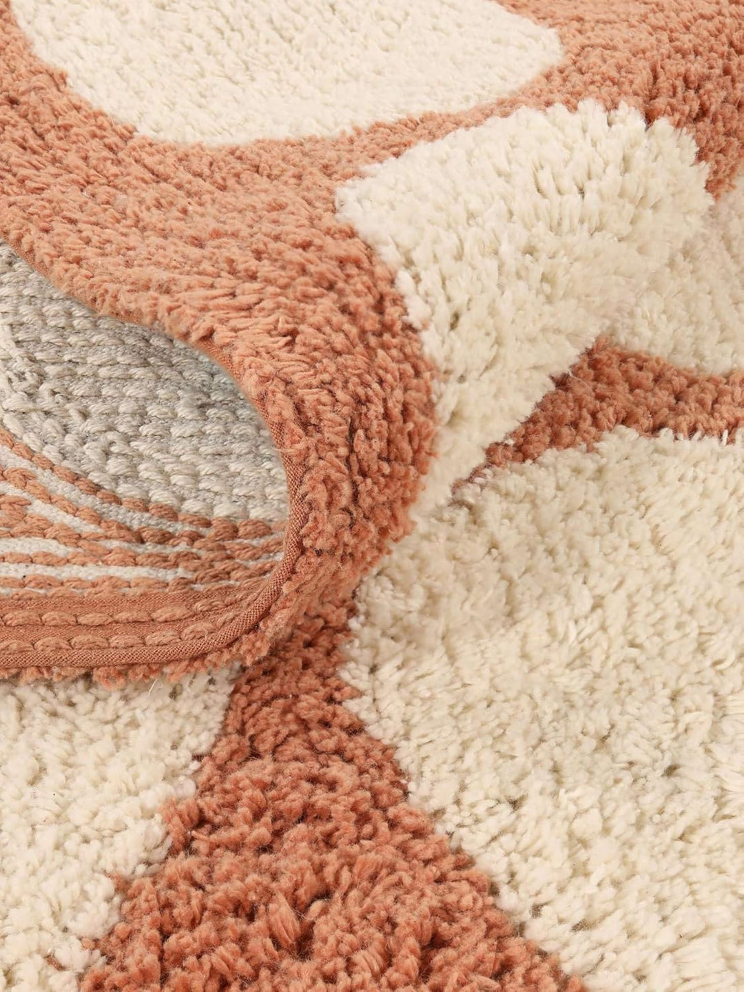 RugVista Badematte Thalassa, 90 x 60 cm, Rechteckig, Mittelflor, Moderner Badteppich, Maschinenwasch