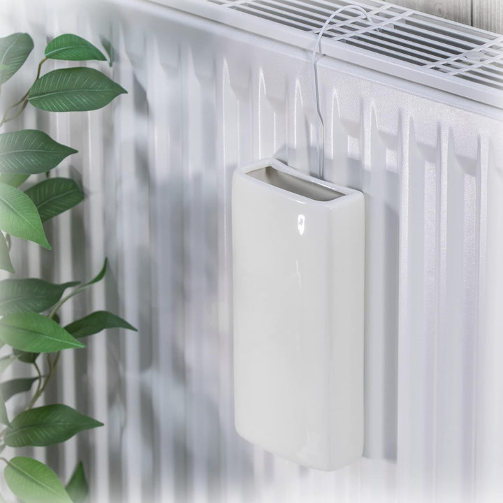 com-four® 3X Luftbefeuchter Heizung - Heizkörper Luftbefeuchter in weiss - Heizung Wasserverdunster