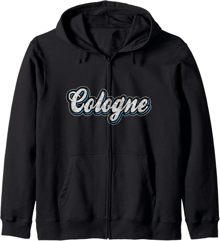 Cologne Schriftzug Retro Vintage Colonia Kölsch Liebe Köln Kapuzenjacke