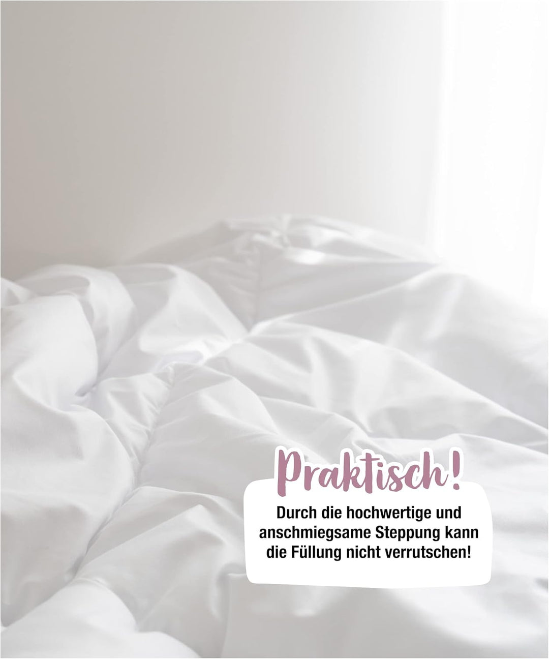 Ehrenkind® Kinder-Steppbetten-Set Kochfest | Kinder-Decke + Kissen | Standard 100 by Oeko-TEX | Deck