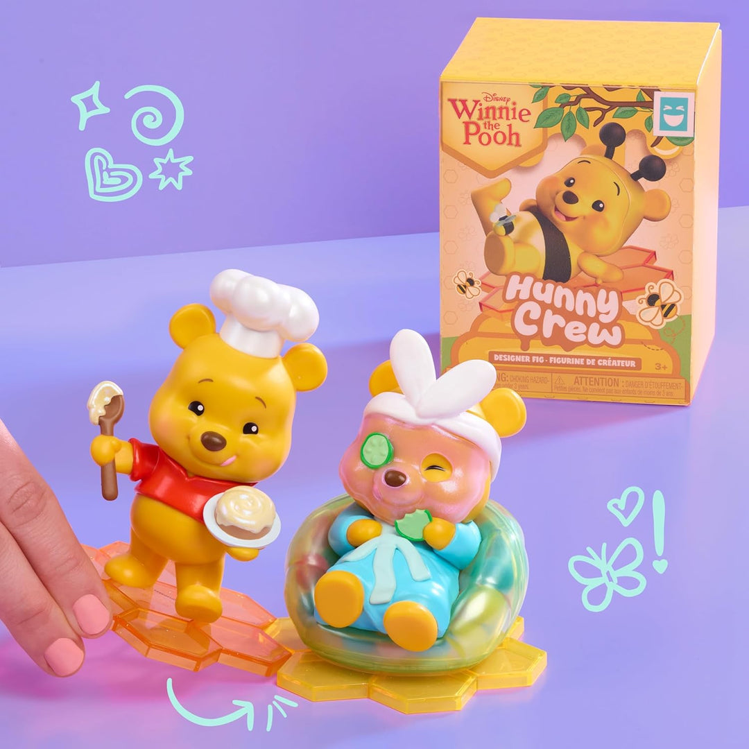 Disney Winnie The Pooh Happy HAUL Hunny Crew Designer-Figuren, Überraschungs-Sammelfigur im Blind-Pa