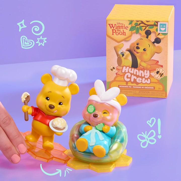 Disney Winnie The Pooh Happy HAUL Hunny Crew Designer-Figuren, Überraschungs-Sammelfigur im Blind-Pa