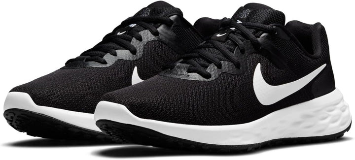 Nike Herren Nike Revolution 6Sneaker 43 EU Black White Iron Grey, 43 EU Black White Iron Grey