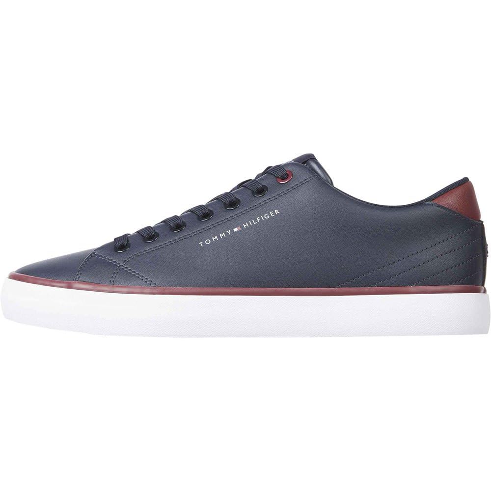 Tommy Hilfiger Herren Vulcanized Sneaker Schuhe 40 EU Blue Desert Sky, 40 EU Blue Desert Sky