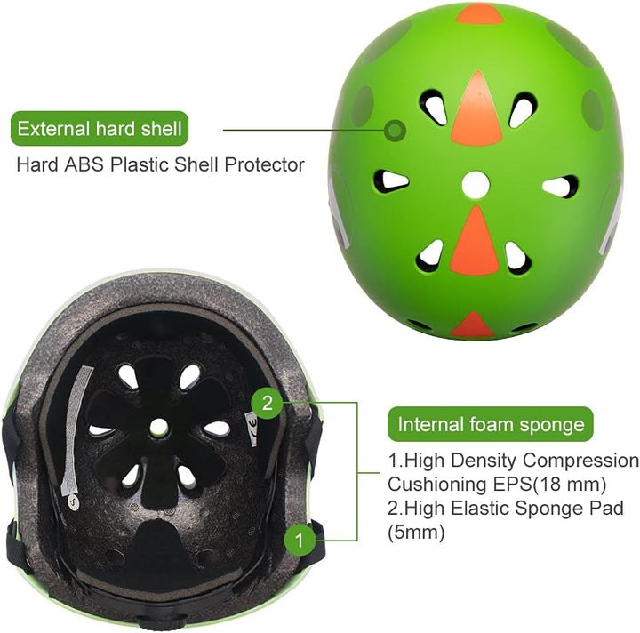 XIAPIA Kinderhelm 2-5 Jahre leicht Fahrradhelm Verstellbar Skaterhelm für Laufrad Motorrad, Kinder C