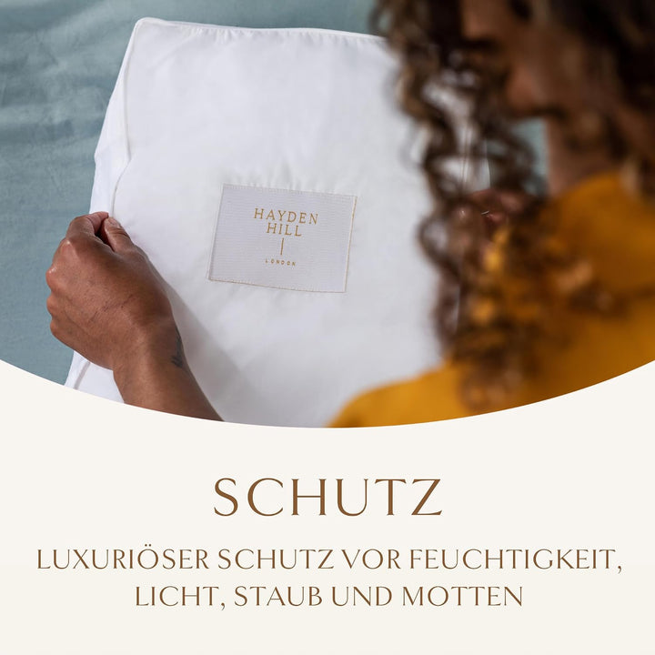 Luxuriöse Baumwoll-Pullover-Aufbewahrungstasche | passend für 7 Feinstrickpullover | 45,7 cm | zerti