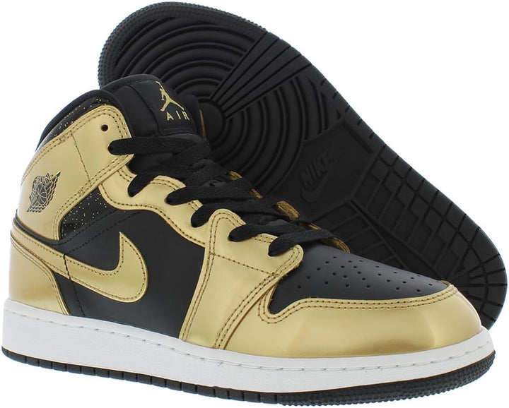 Nike Herren 524640 001 Schwarz Metallic Gold Weiss 36 EU, Schwarz Metallic Gold Weiss 36 EU
