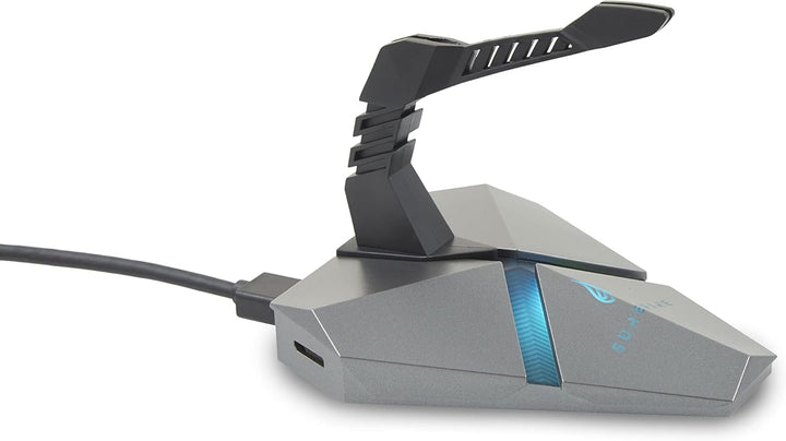 SureFire Axis Gaming Hub - Maus Bungee RGB mit 3x USB 3.2 Gen 1 Anschl├╝ssen, Mauskabelhalter, micro
