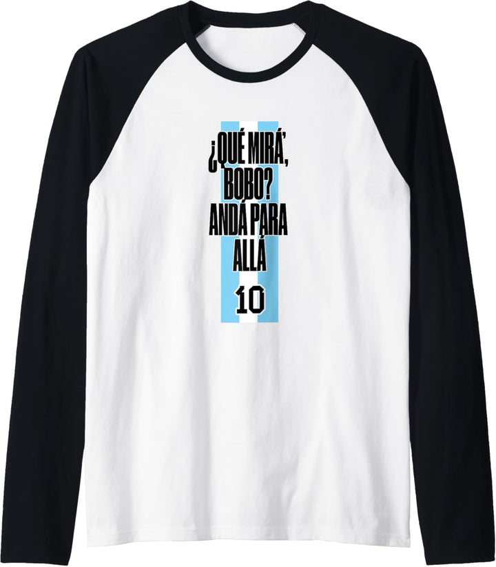 Que Mira´Bobo - Produkte im Zusammenhang mit Fussballfans Raglan