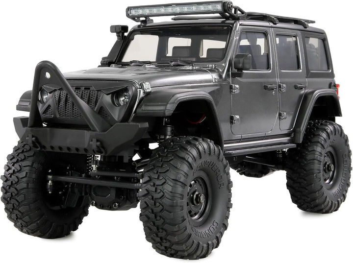 Amewi AMXRock Mini-Crosstrail Scale Crawler 4WD 1:16 RTR grau inkl. Fernsteuerung, Akku, Ladekabel