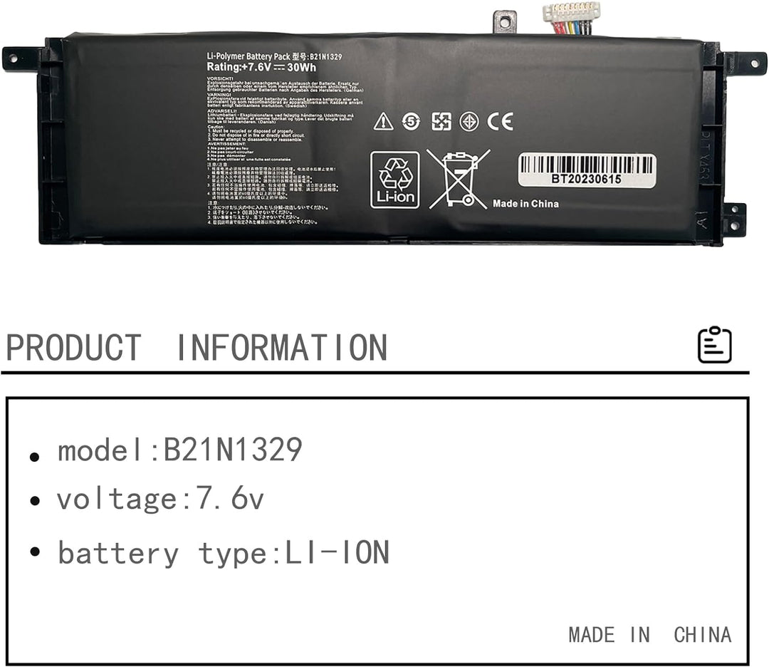 HUBEI B21N1329 Laptop Batterie Ersatz für Asus X403 X403M X403MA X503M X502CA X453 X453M X453MA X553