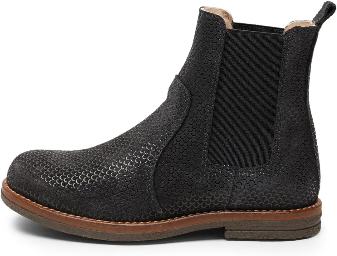 Bisgaard Kinder Chelsea Boots/Winterstiefeletten NEO Lamb Rot Rauleder 29 EU Blueberry, 29 EU Bluebe