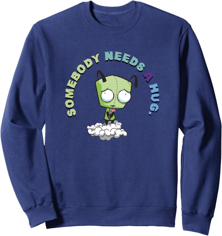 Invader Zim GIR Somebody Needs A Hug Sad Portrait Sweatshirt