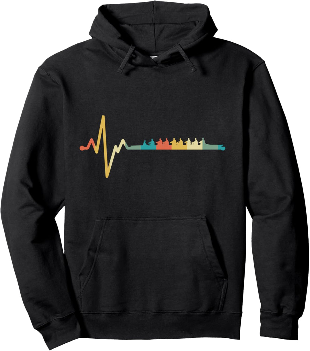 Retro Ruderer Ruderboot Achter Vierer - Vintage Rudern Pullover Hoodie