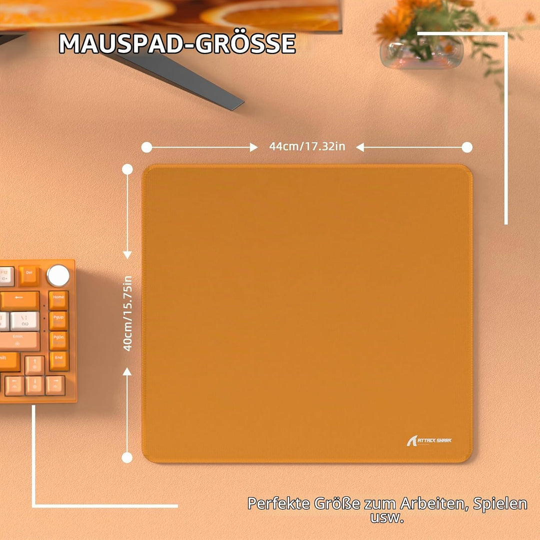 LexonElec x Attack Shark Mittelgrosses Gaming-Mauspad, Desktop-Mauspad Aus Superfeiner Faser, 17,32